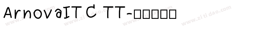 ArnovaITC TT字体转换